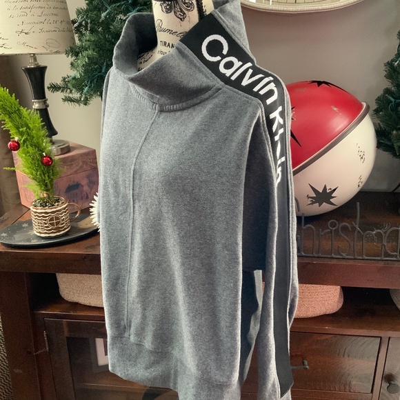 Calvin Klein Sweatshirt Grey/Black Sz XL - Picture 1 of 8